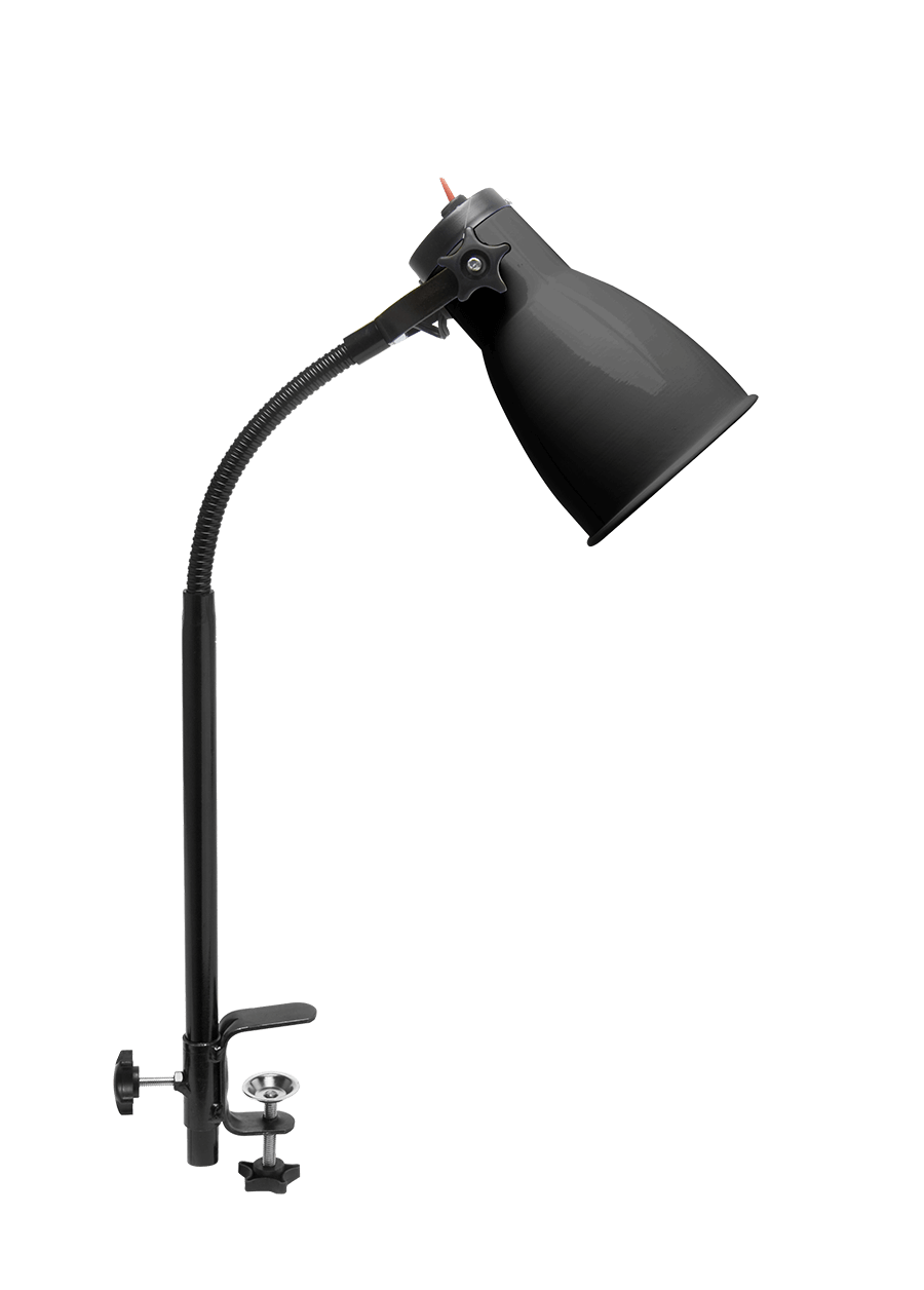 Luminária Industrial Fixação com morsa regulável