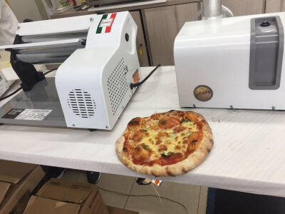 Aula de pizza and na cooperativa santa clara